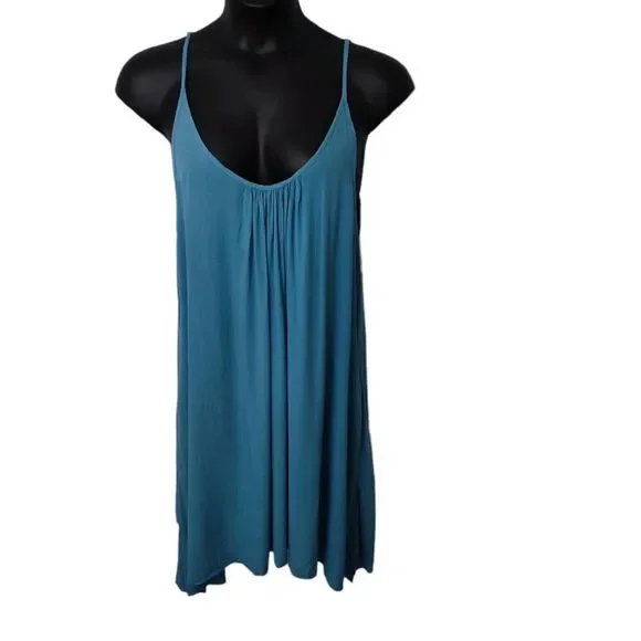 ELAN Slip Dress Cover-up Blue XL New - Picture 2 of 7